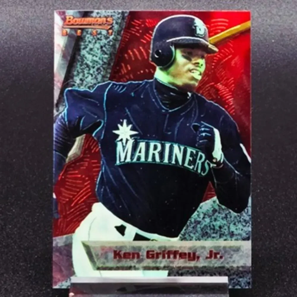 Ken Griffey Jr Bowman's Best Prizm Stars 107/149 Seattle Mariners Star HOF - Picture 7 of 8